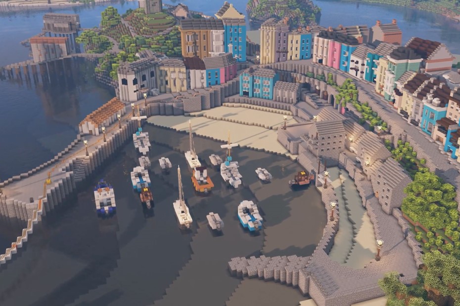 CareersCraft: Tenby in a Minecraft world