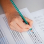 Person undertaking a test