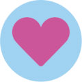 Heart shaped icon 