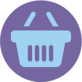 Icon of shopping basket