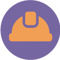 Icon of a hard helmet