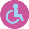 Icon of person in wheelchair