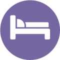 Icon of a bed