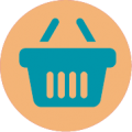 Icon of a shopping basket