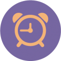 Icon of an alarm clock