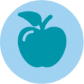 Icon of an apple
