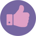 Graphic of thumbs up